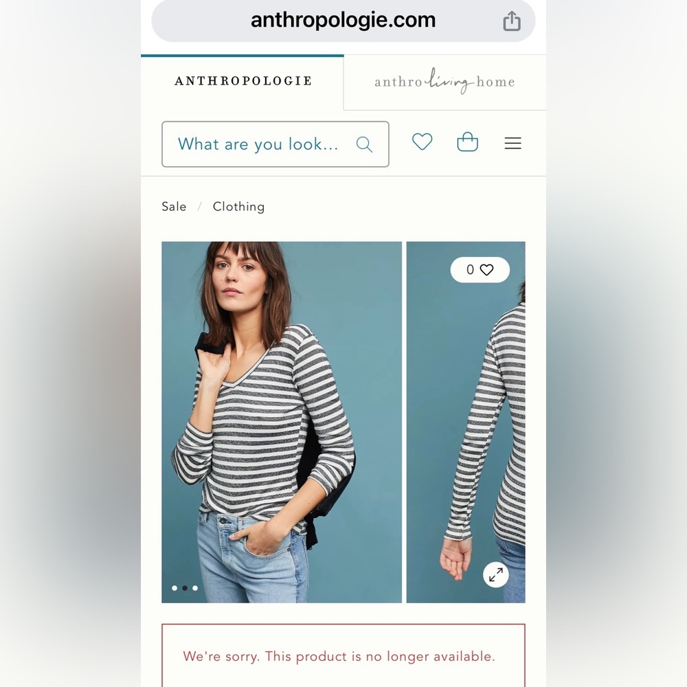 Michael Stars for Anthropologie - SHINE - L/S Stretch Tee in Black Motif XS/S